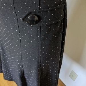 women's skirt pink and black polka dots size 3